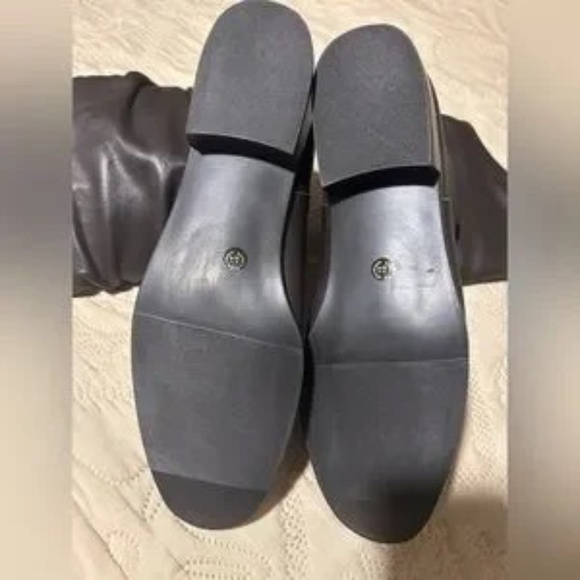 LEATHER ST JOHNS BAY WOMENS  ESPRESSO BROWN  PULL ON CALF BOOTS SIZE 10M NEW - Picture 7 of 7